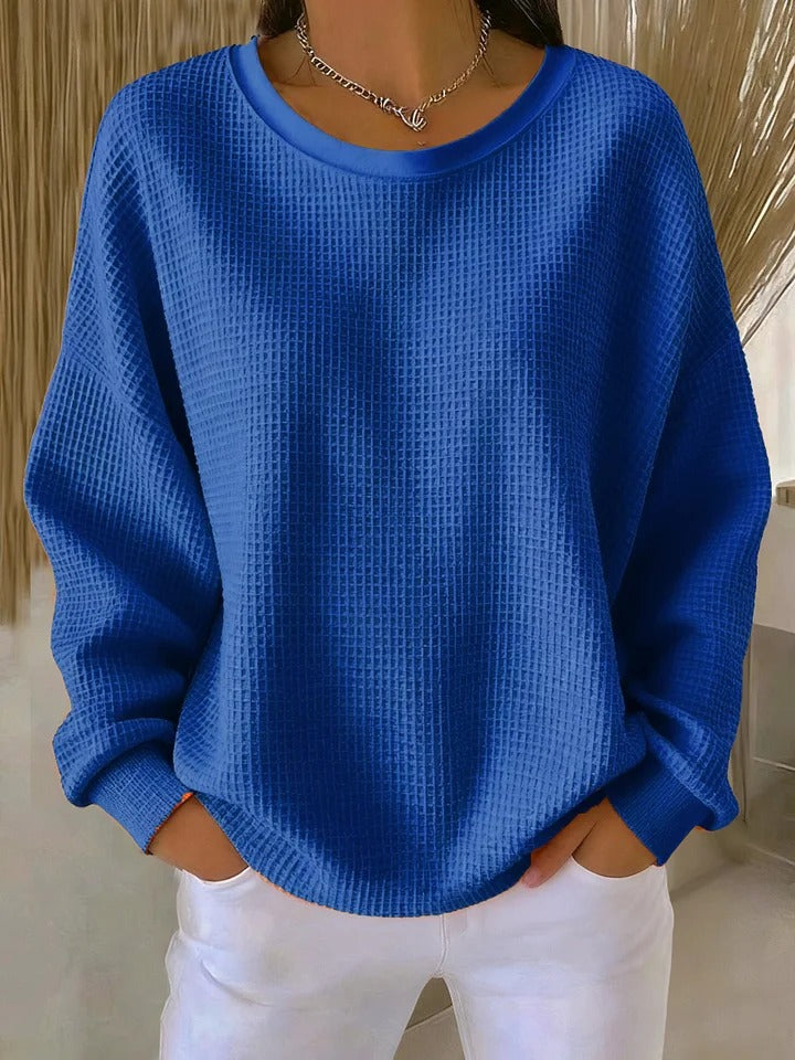 Pull Luna de Danoir Paris, élégant et confortable, en rose, idéal pour un style chic et décontracté.