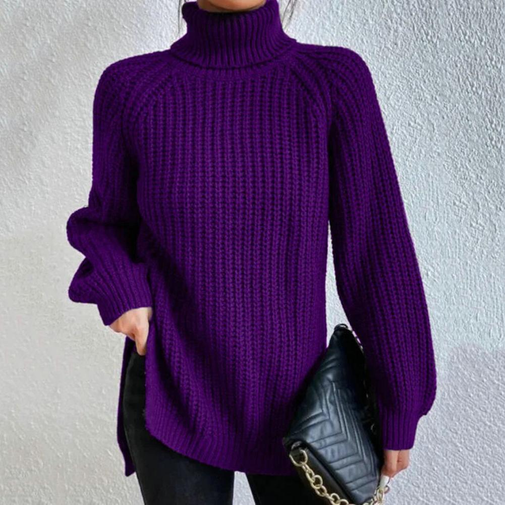 Pull douillet élégant Danoir Paris Averine, col roulé en laine douce, détail sophistiqué, couleur neutre, style moderne et confortable.