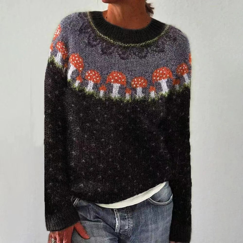 Pull en cachemire rose Petra de Danoir Paris, élégant et doux, porté sur un mannequin.