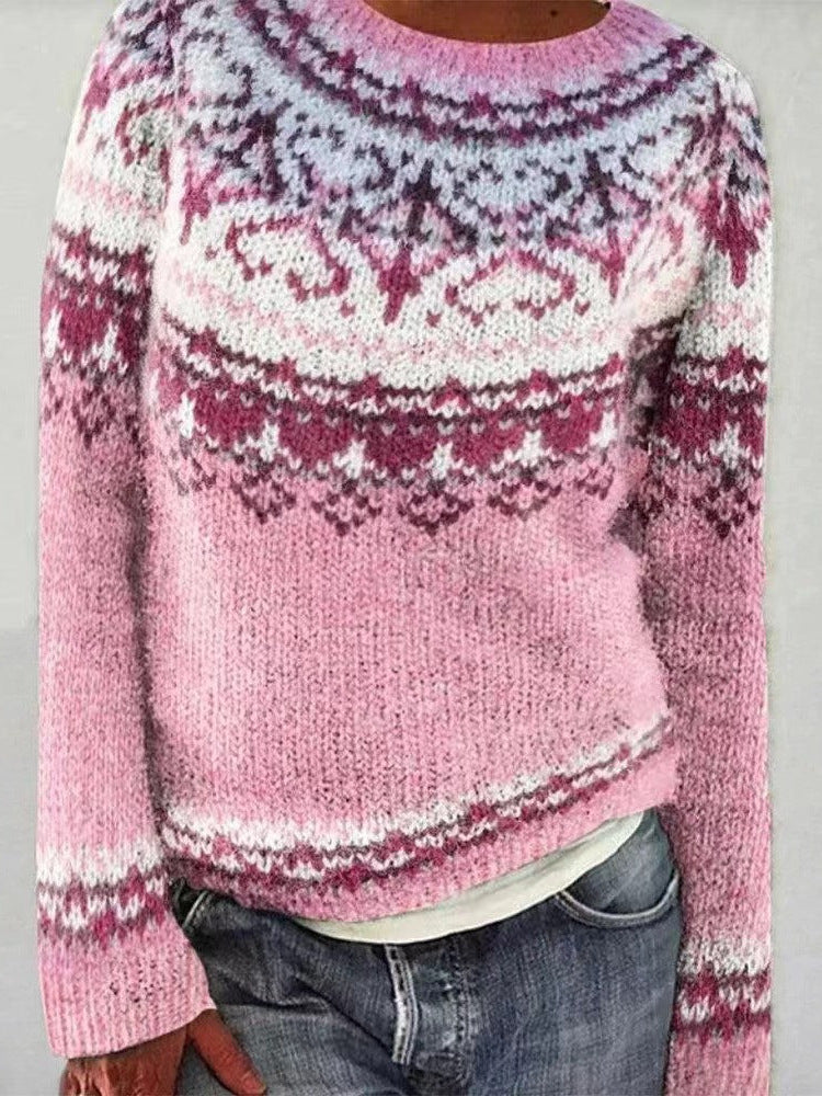 Pull en cachemire rose Petra de Danoir Paris, coupe élégante et finition douce, idéal pour un look sophistiqué.