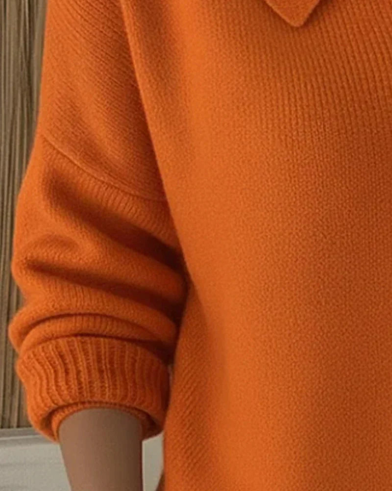 Cardigan long chic Miora Danoir Paris, en maille douce, couleur neutre, porté sur un mannequin, style élégant et moderne.