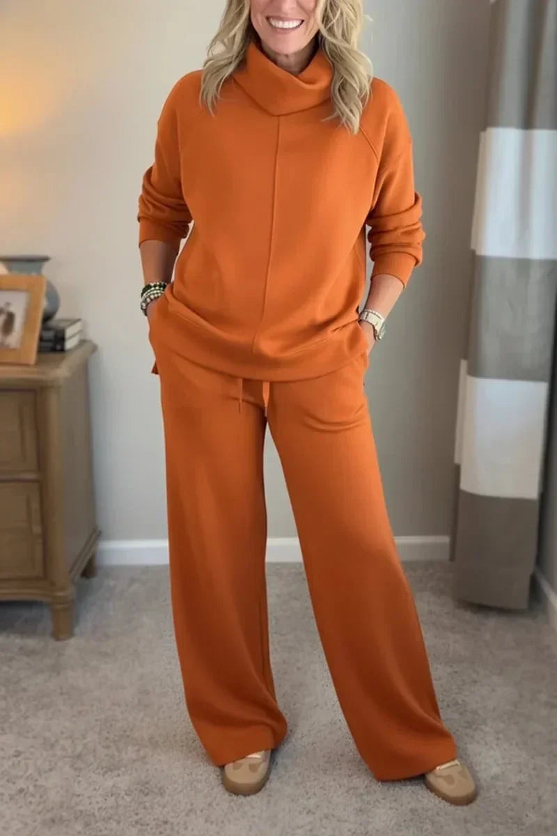 Ensemble Élodie Danoir Paris, vêtement doux et élégant, avec tissu confortable et style raffiné, porté sur un mannequin.