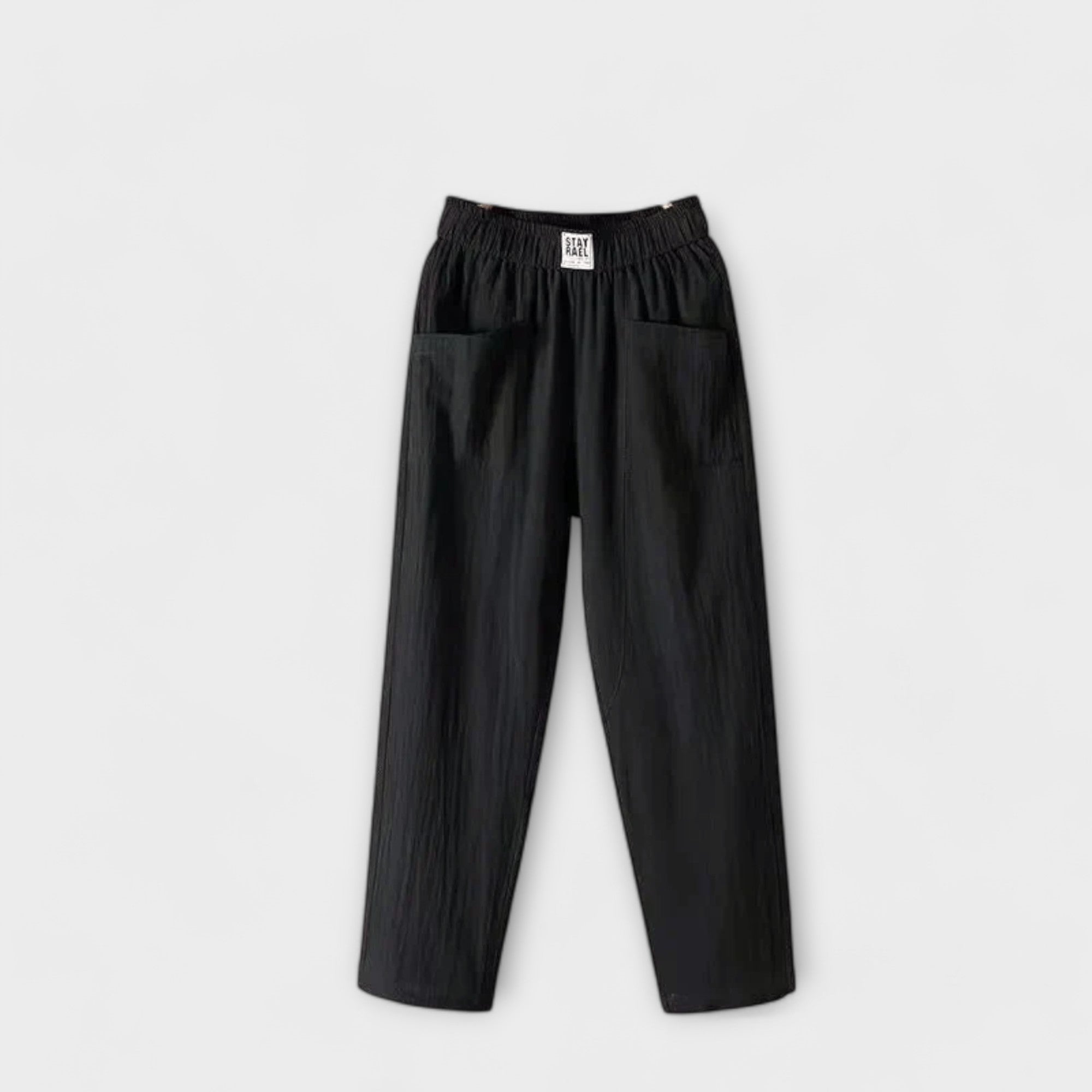 Pantalons d'été chic Maya en lin pour femmes de Danoir Paris, style élégant et confortable, couleur naturelle.