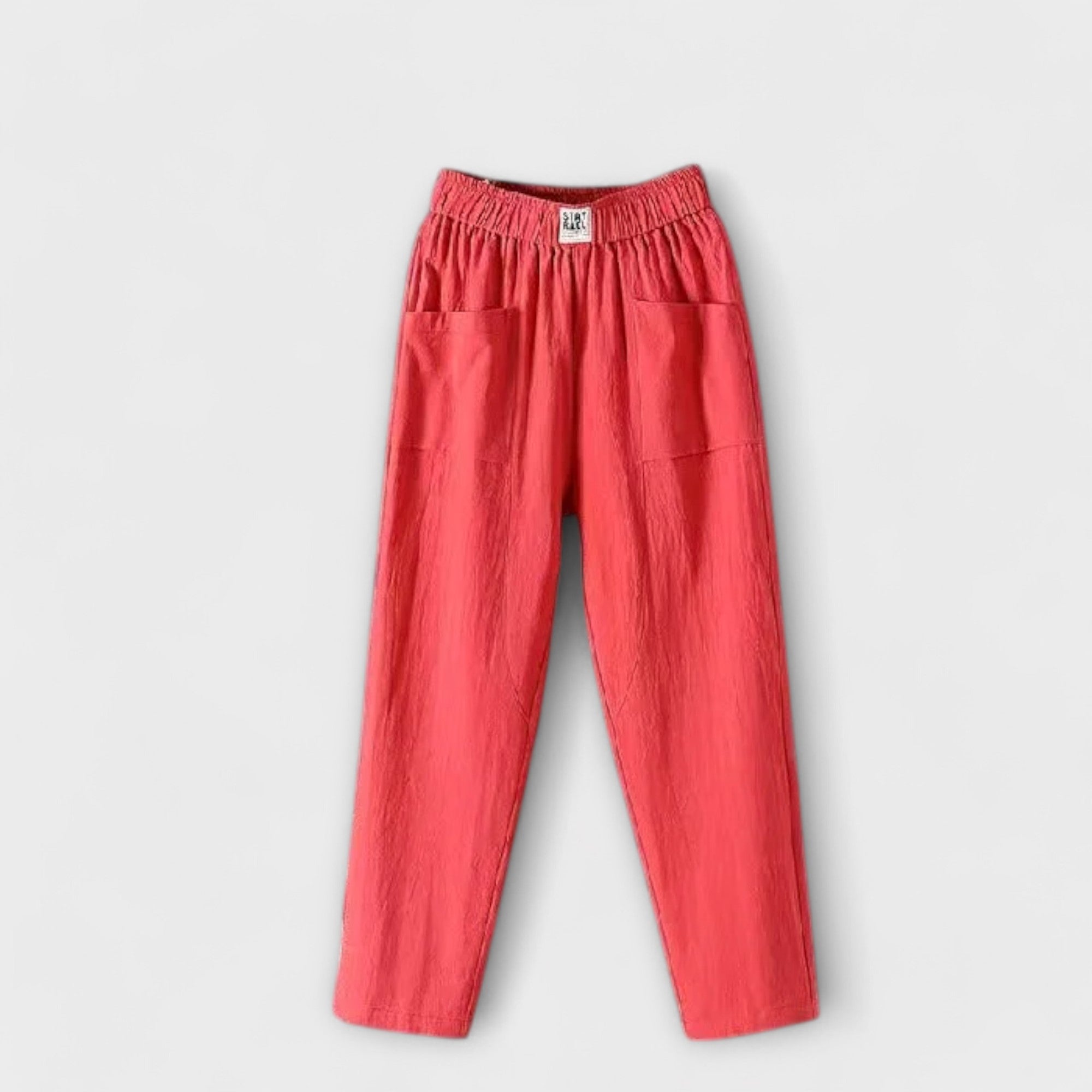 Pantalons en lin Maya Danoir Paris, style chic été, coupe décontractée, couleur claire, tissu léger pour femme