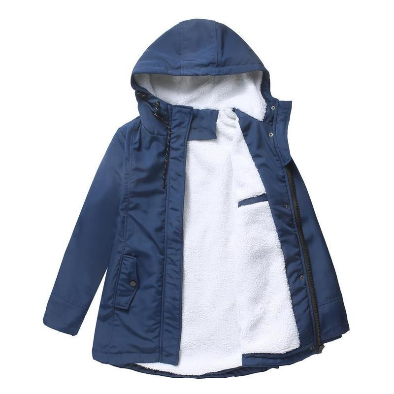 Manteau quotidien pratique Danoir Paris Amina, coupe courte, rose, en tissu confortable, pour un style décontracté.