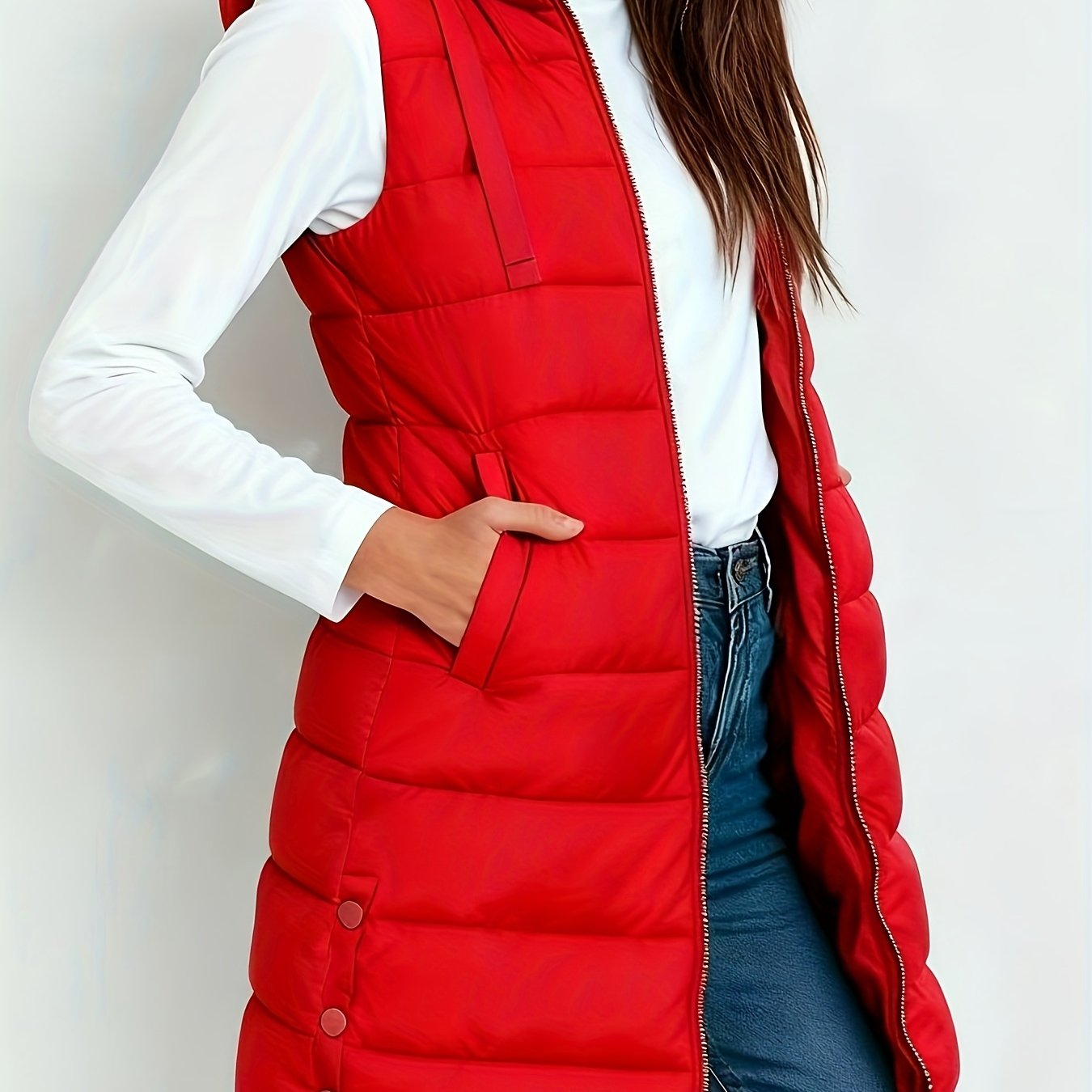 Veste à capuche chic Danoir Paris Emelia, tissu doux, couleur neutre, détails modernes, vue de face.
