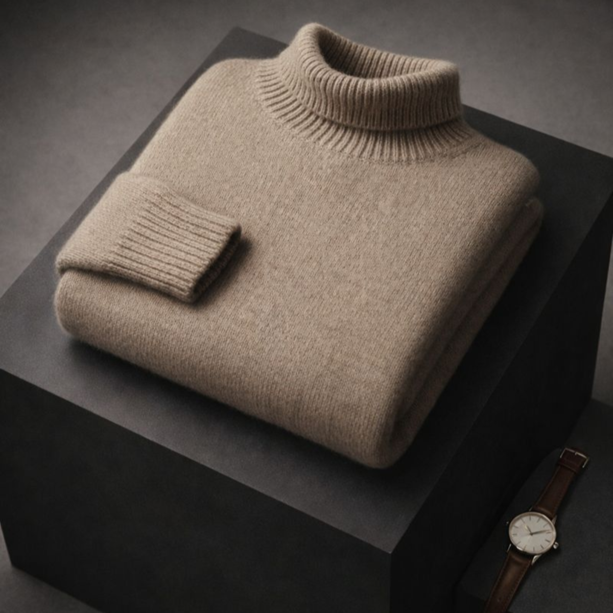 Pull chic et confortable INES de Danoir Paris, en tissu doux, avec coupe élégante et détails modernes, porté comme illustration.