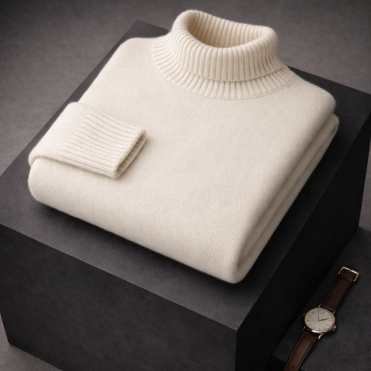 Pull chic et confortable Danoir Paris INES FR1596, en tissu doux avec coupe élégante, porté sur mannequin.