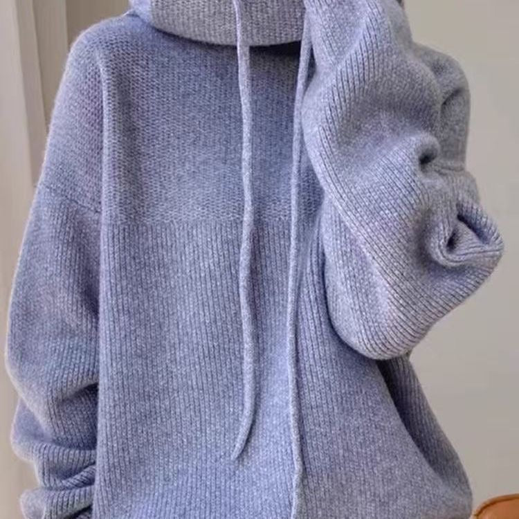 Pull-over oversize chic Danoir Paris Loren FR816 en tissu doux, porté par un mannequin dans une tenue élégante.