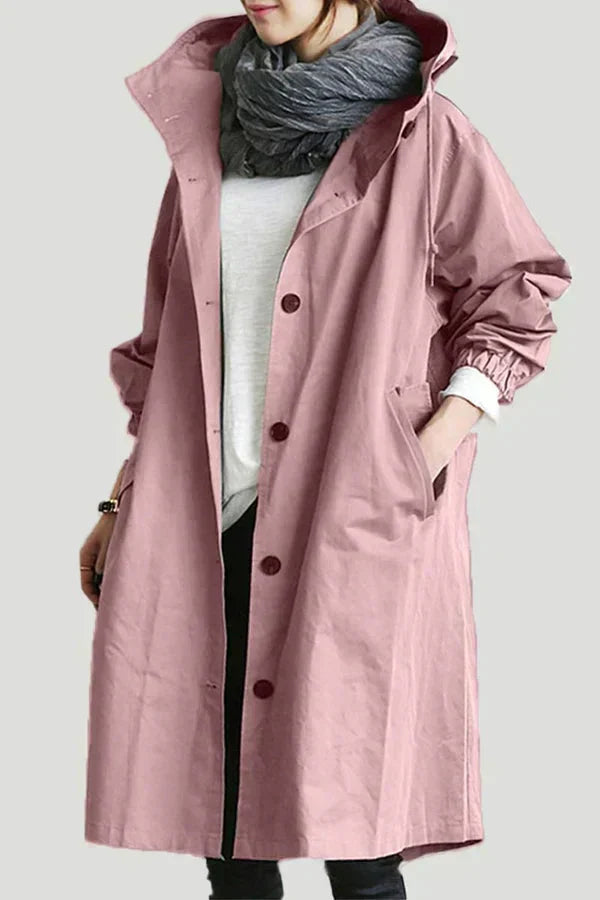 Manteau trench-coat élégant déperlant Dorothee de Danoir Paris, style urbain avec coupe tendance et tissu imperméable.