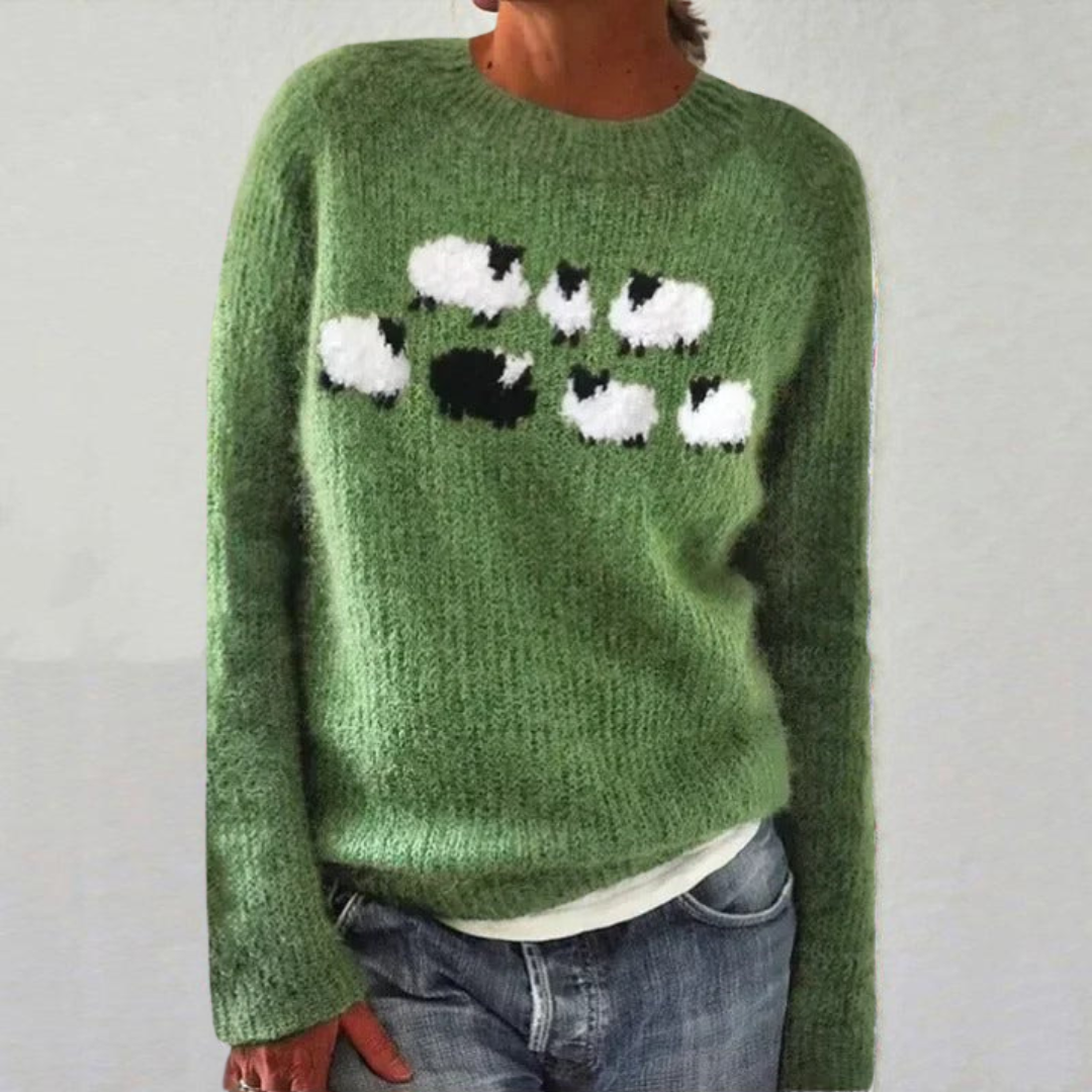 Pull rétro chic Heather de Danoir Paris, modèle FR845, en coloris Heather avec détails élégants et finition soignée.