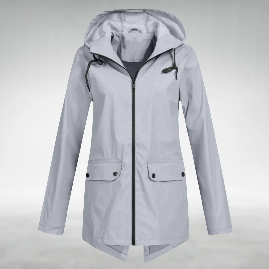 Vêtement imperméable élégant Danoir Paris Arlyn FR902, tissu imperméable, coupe moderne, parfait pour la pluie.