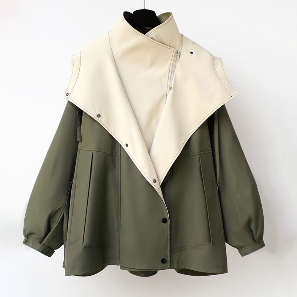 Veste élégante anti-pluie Danoir Paris FR907 blanche, coupe moderne, adaptée pour la pluie et le style.