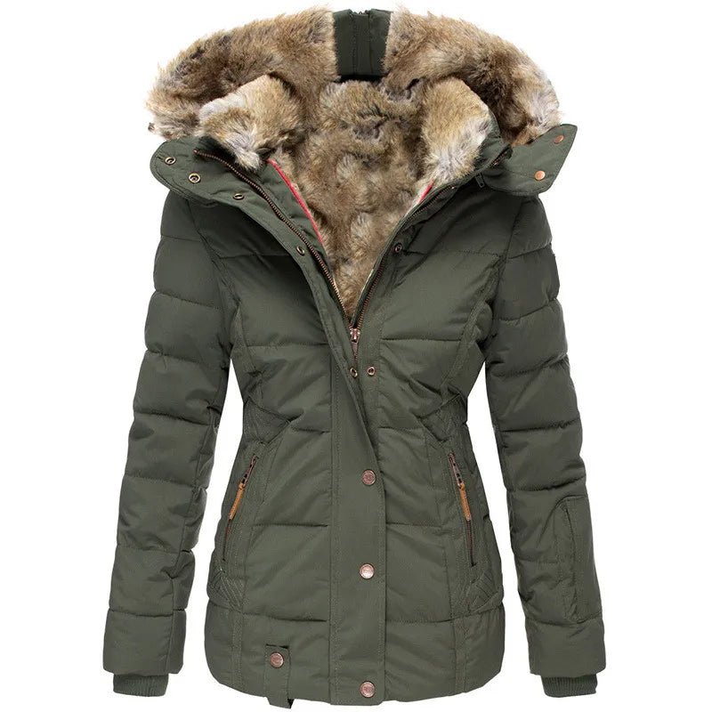 Manteau d'hiver élégant FR911 de Danoir Paris, en noir, avec un style sophistiqué et coupe moderne visible sur l'image.