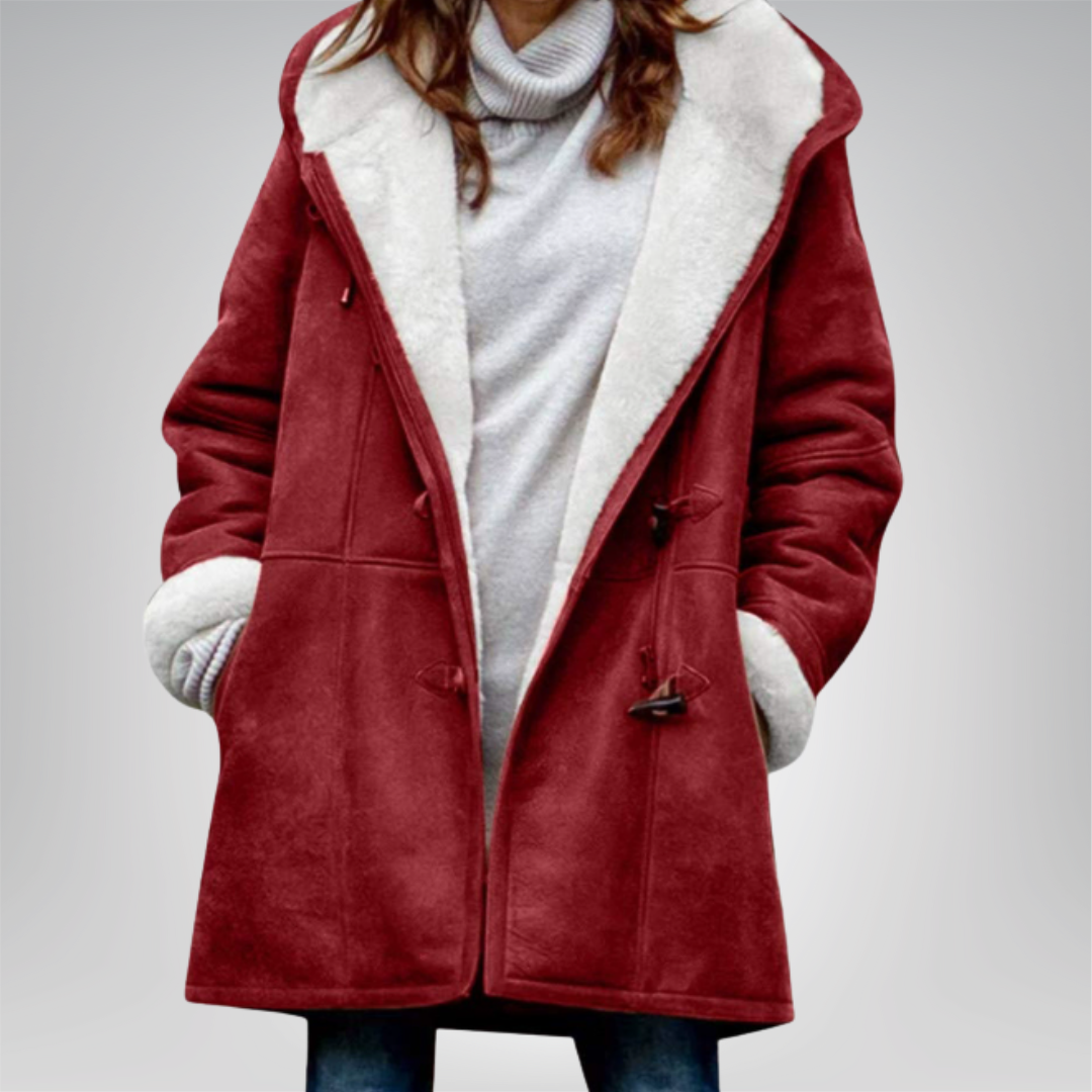 Veste élégante en fleece verte Maria de Danoir Paris, style moderne et confort pour femme, vue de face.