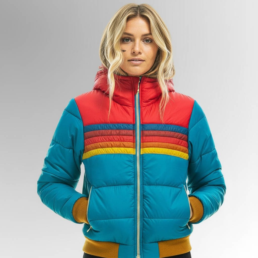 Veste thermique élégante Becker FR962 de Danoir Paris, en tissu noir avec fermeture éclair et col montant, vue de face.
