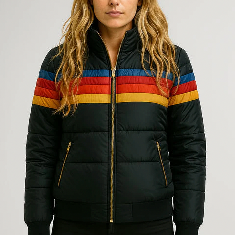 Veste thermolaquée élégante Becker Danoir Paris, style sophistiqué, fermeture à boutons, couleur sobre, vue de face.