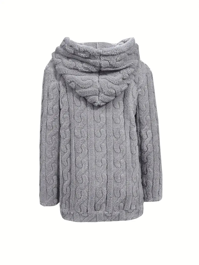 Sweat doux et moderne Ganka FR964 de Danoir Paris, violet, porté par un modèle, style décontracté et confortable.