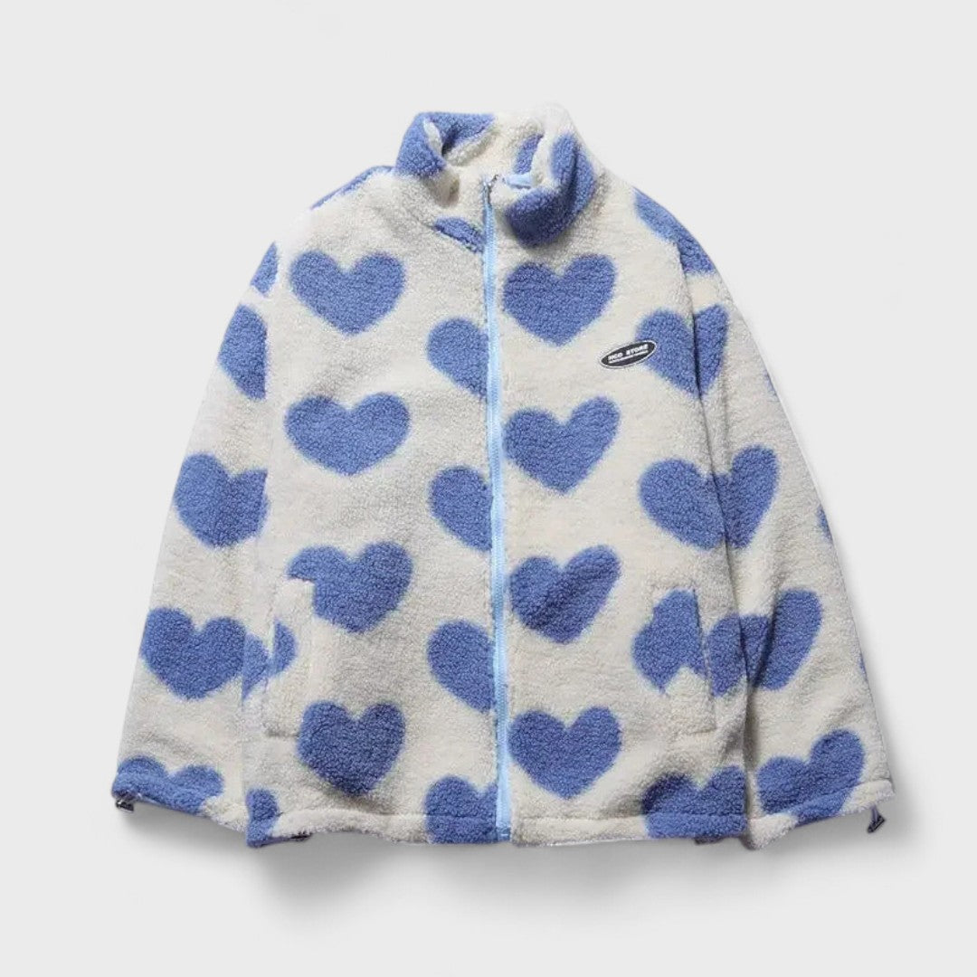 Veste réversible élégante Katharina de Danoir Paris en noir, vue de face, tissu chic et finition soignée.