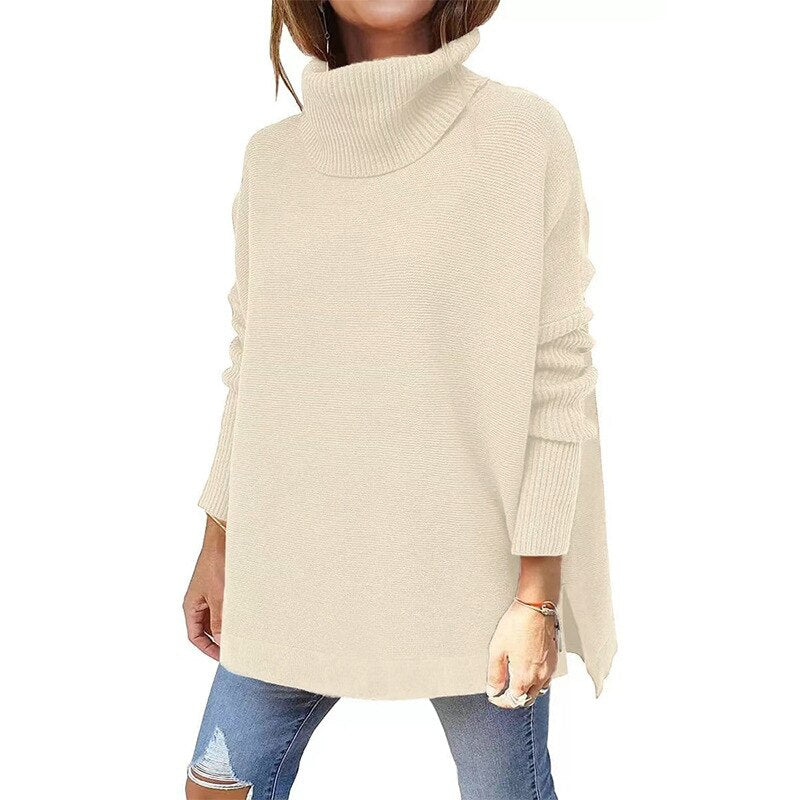 Pull chic et douillet Neryssa de Danoir Paris, en maille douce, porté en mode décontracté, couleur neutre.