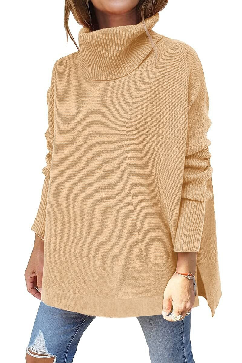 Pull chic et douillet Danoir Paris Neryssa, en laine douce beige, porté sur mannequin, détails de texture et finition élégante visible.
