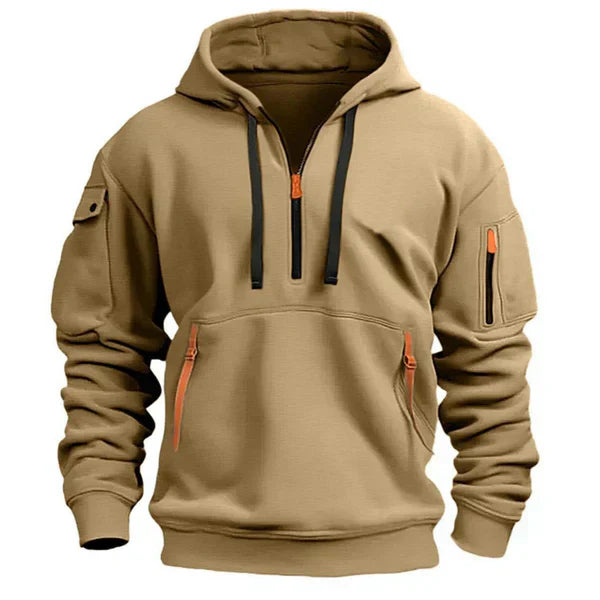 Sweat à capuche chaud et confortable de Danoir Paris, doux tissu, coupe décontractée, parfait pour l'hiver, en image.