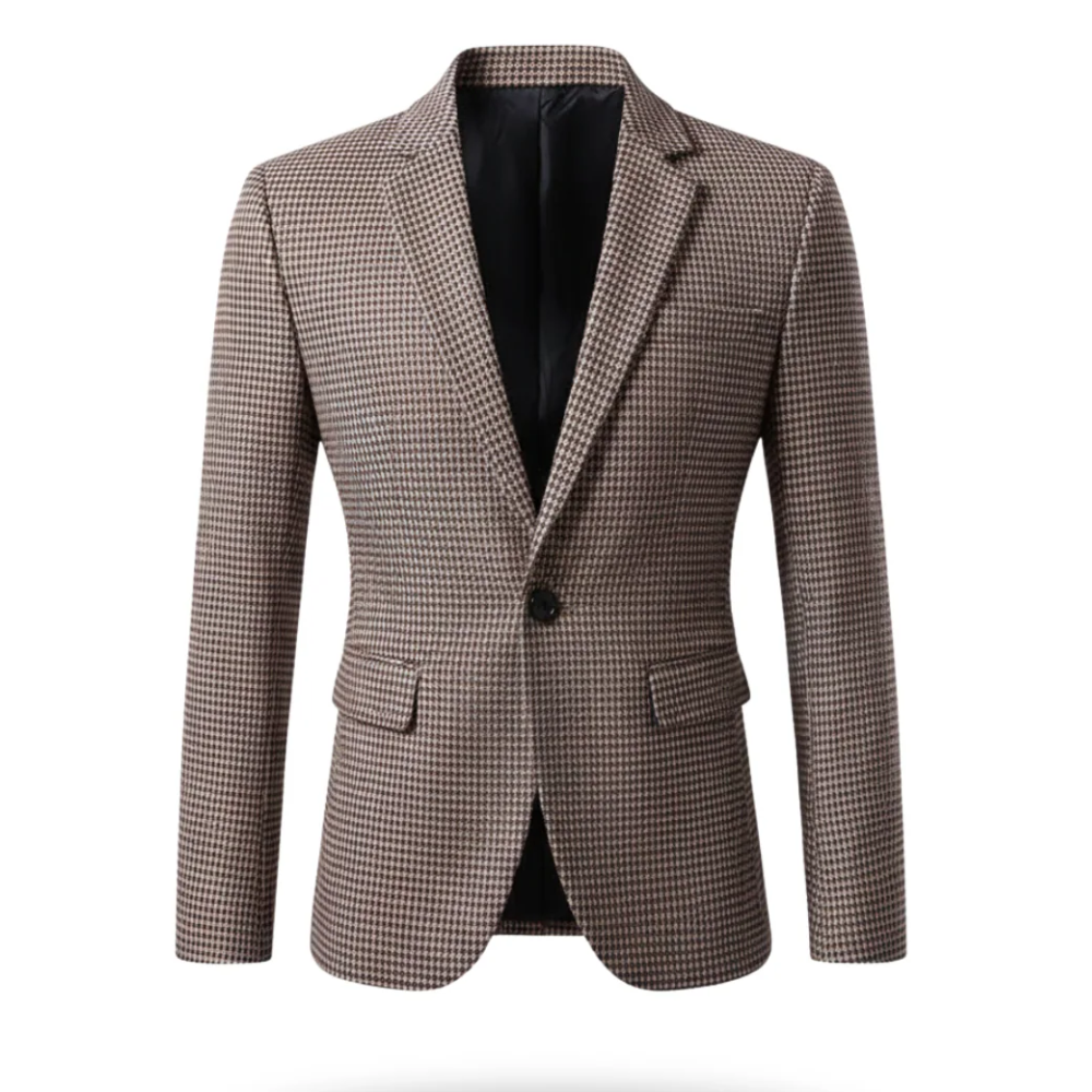 Costume blazer homme sur mesure Danoir Paris, en tissu noir élégamment ajusté, porté sur un mannequin.