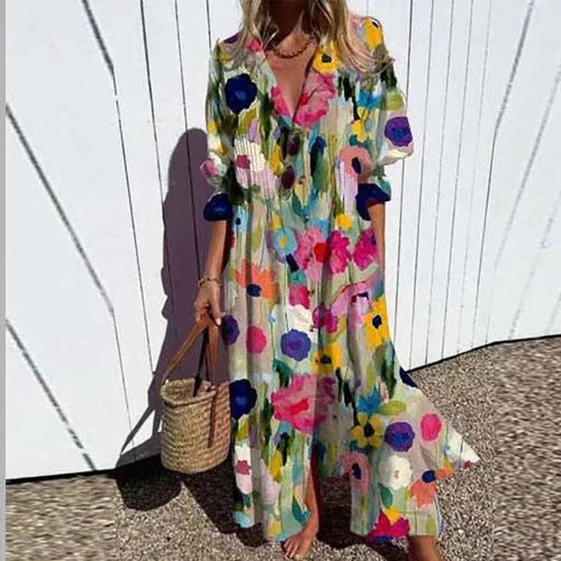 Robe maxi jaune Danoir Paris Maisie, élégante et flatteuse, avec coupe fluide et détails sophistiqués pour une allure chic.