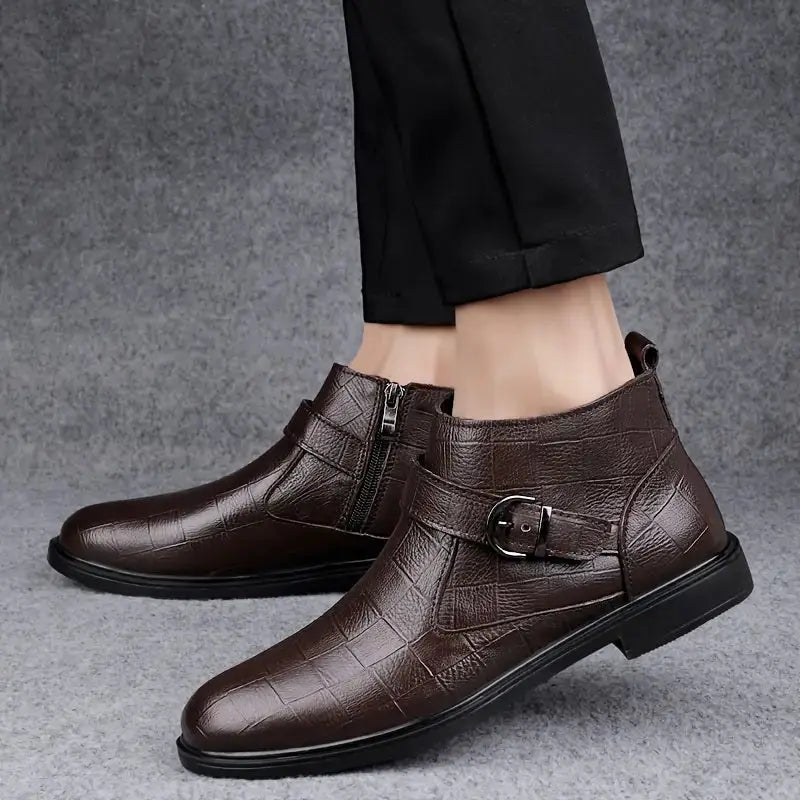Bottines en cuir Jackson de Danoir Paris, style élégant avec lacets, semelle en caoutchouc, chaussures premium pour femme