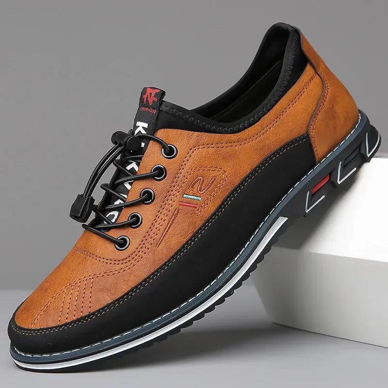 Chaussures Oxford orthopédiques Marcel™ de Danoir Paris, en cuir noir avec lacets, adaptées au confort orthopédique.