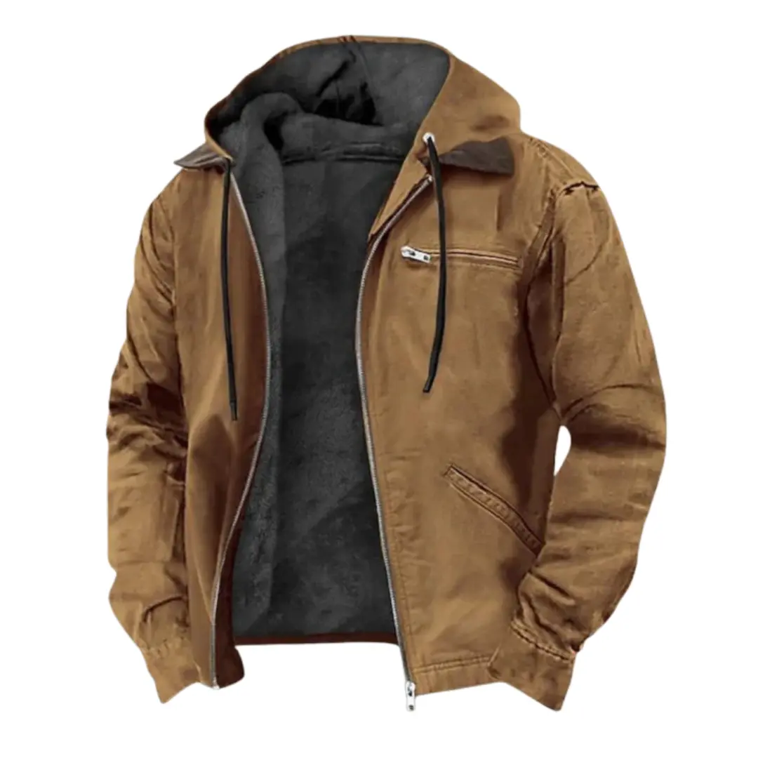 Veste d’automne élégante Danoir Paris™ en tissu léger, coupe ajustée, couleur classique, portée sur un mannequin.