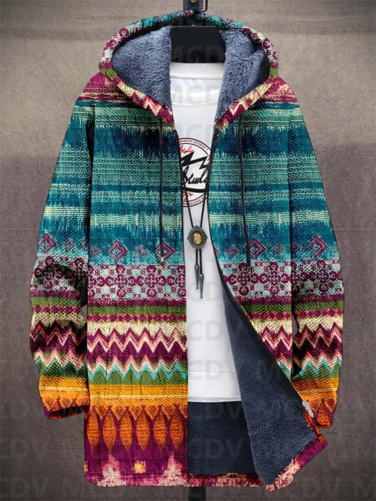 Veste de luxe Jedda inspirée par l'art, conçue par Danoir Paris, avec un design artistique visible sur le tissu.