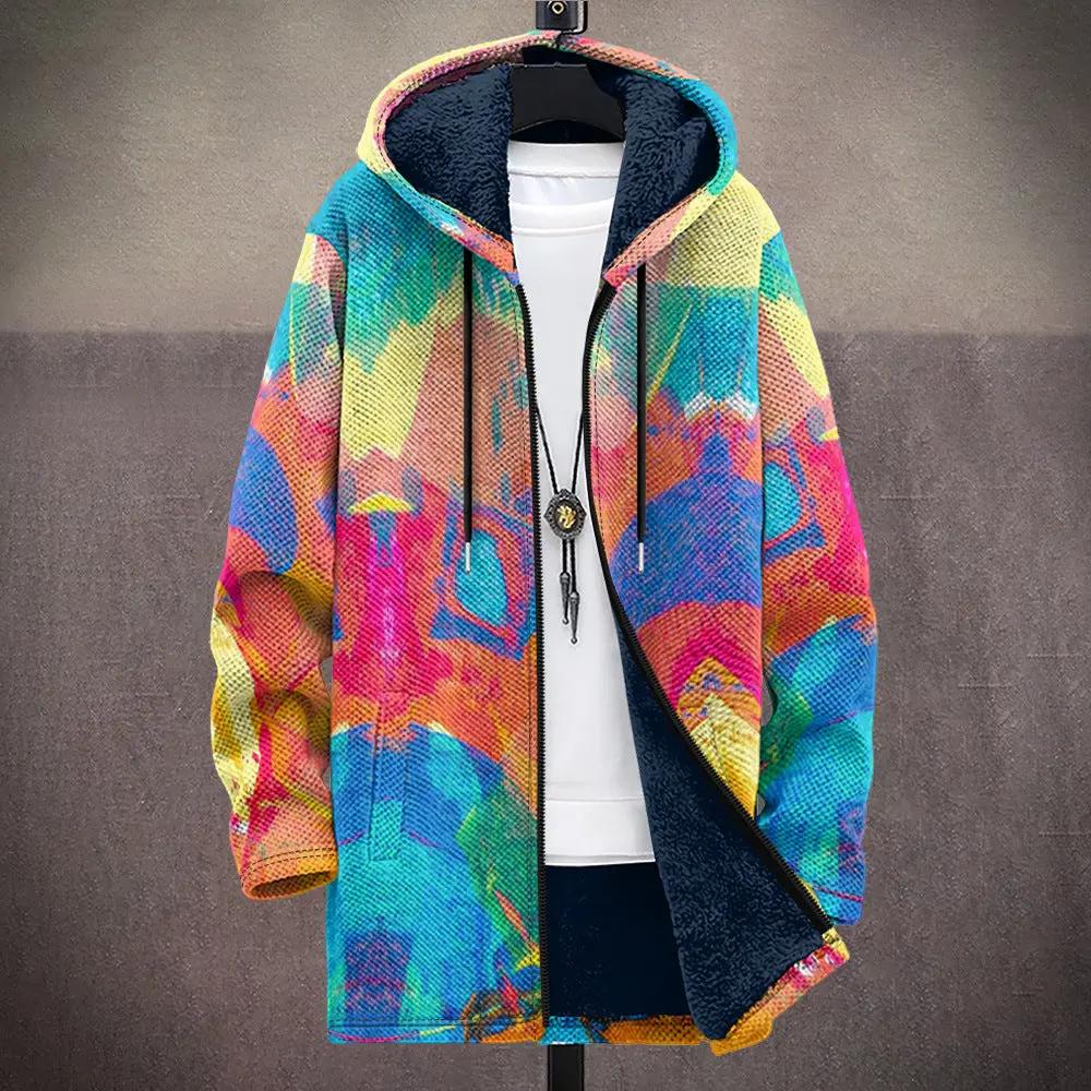 Veste de luxe Tiarna Danoir Paris avec motifs artistiques, coupe élégante, tissu sophistiqué, style inspiré par l'art.