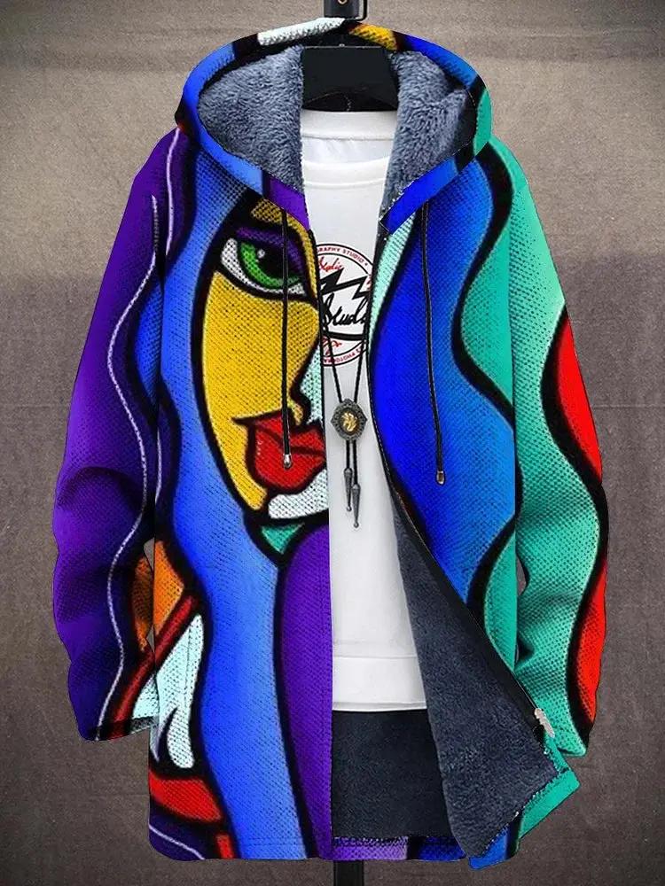 Veste de luxe Allira de Danoir Paris, inspirée par l'art, avec détails élégants et design sophistiqué visible dans l'image.