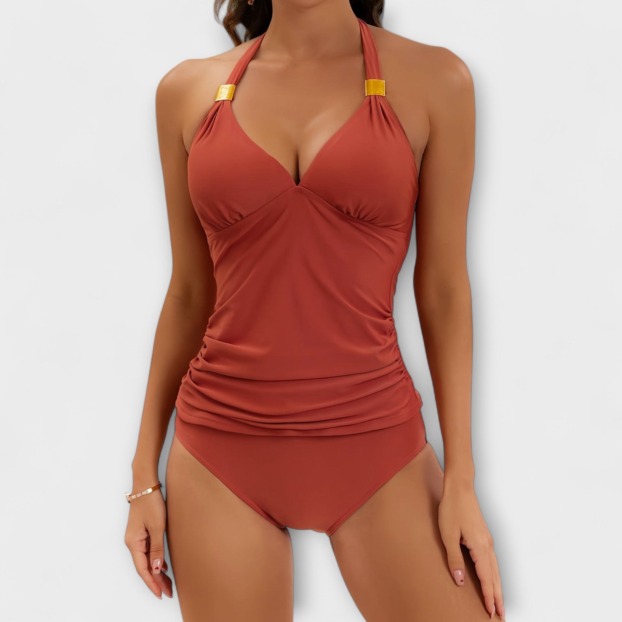 Maillot de bain deux pièces Sienna de Danoir Paris en noir, avec design élégant et ajusté pour femme.