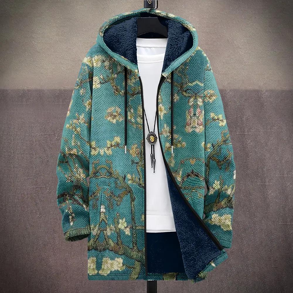Veste de luxe inspirée par l'art de la marque Celine, conçue par Danoir Paris, en tissu élégant avec détails artistiques.
