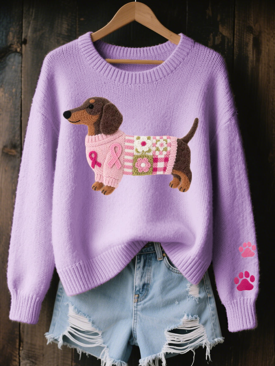 Pull Danoir Paris Teckel en laine, doux et chaud, avec motif à rayures, porté sur mannequin, détail du tissu et de la coupe.