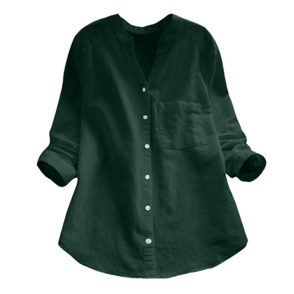 Chemise ample élégante Vera de Danoir Paris, en tissu fluide avec col et manches longues, portée de face.