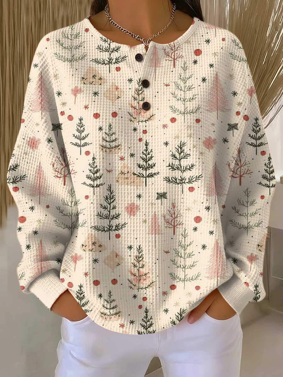 Écharpe Danoir Paris Geneviève™ en tissu chaud d’automne avec motif élégant, portée autour du cou.