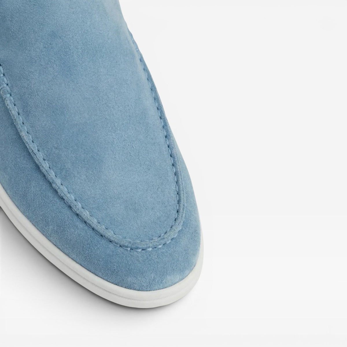 Mules en daim pour hommes Danoir Paris, sandales décontractées sans talon, enfilage facile, couleur marron clair.