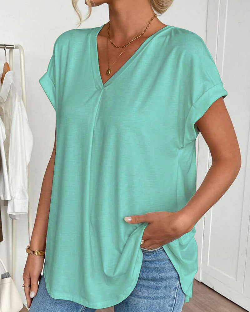 T-shirt décontracté Estella en patchwork de Danoir Paris, avec design coloré et style casual, porté en mode tendance.