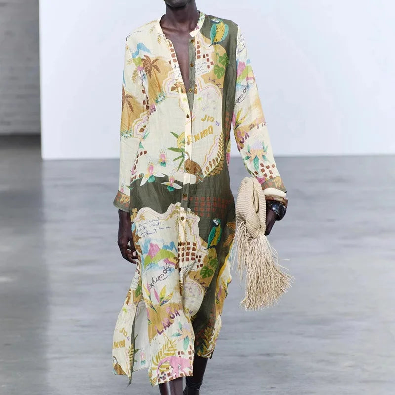 Ensemble en lin Jessica de Danoir Paris, vêtement léger et élégant pour femme, avec haut et pantalon en tissu naturel blanc.