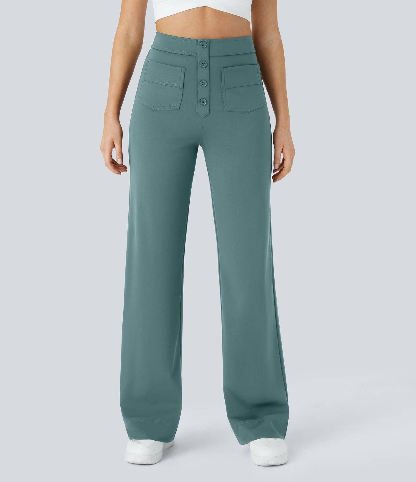 Pantalons élastiques confortables Jade de Danoir Paris, tissu léger et doux, coupe décontractée, couleur neutre.