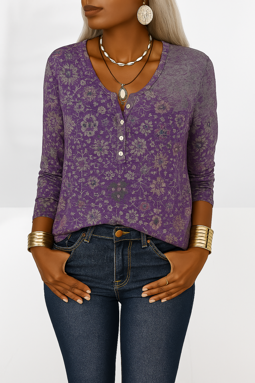 Blouse bohème élégante Alina de Danoir Paris, top femme avec détails fluide et style féminin.