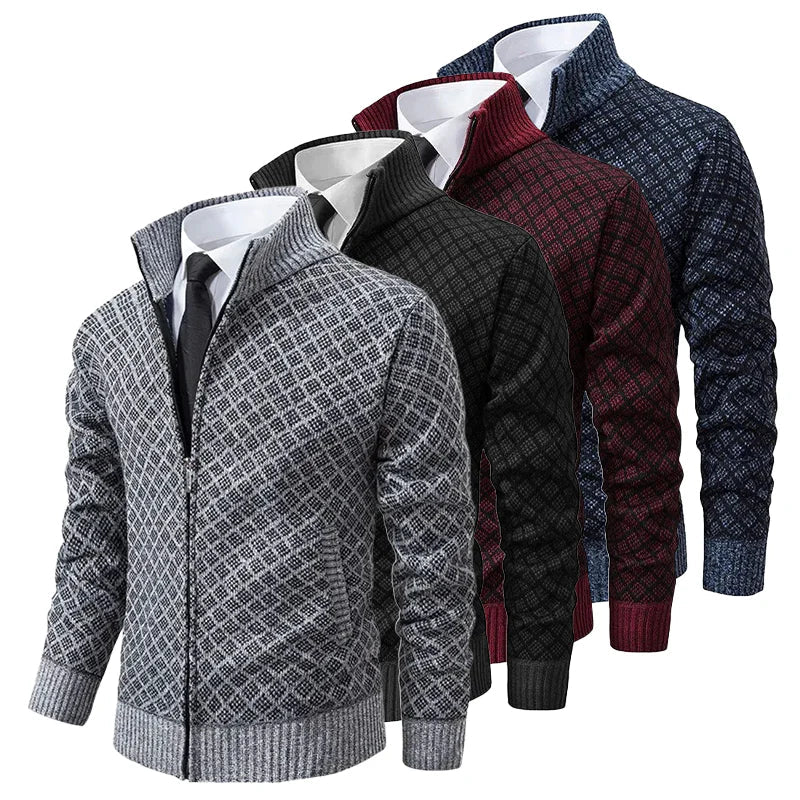 Cardigan décontracté de luxe Oliver de Danoir Paris, en noir, taille XS, en laine douce et style élégant.