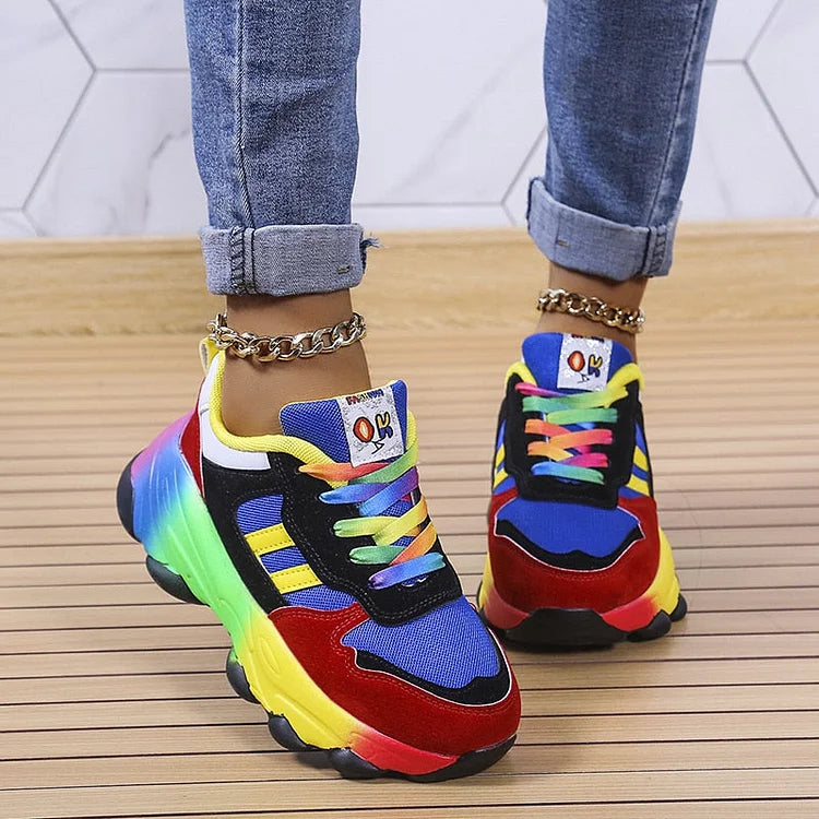 Baskets colorées Isolina de Danoir Paris, chaussures confortables pour femme