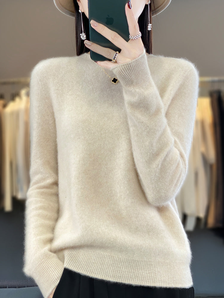 Pull en coton Danoir Paris Anette, confortable, douceur visible avec col rond, manches longues et finition élégante.