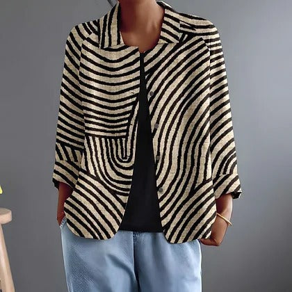 Roxy | Blazer ouvert à rayures