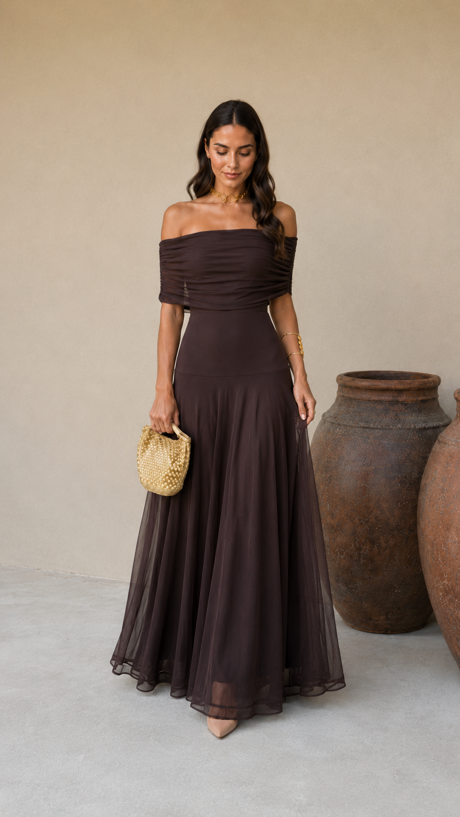 Robe Toledo marron