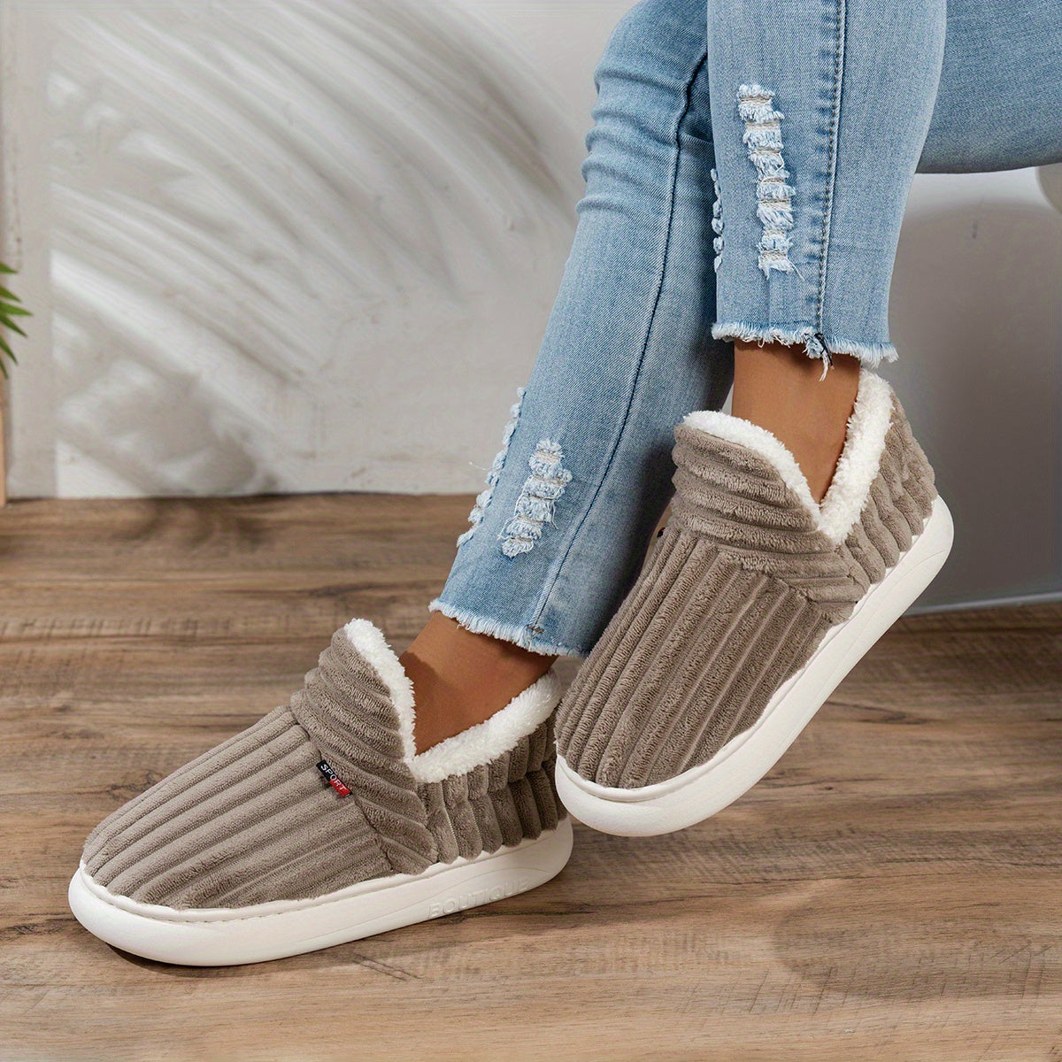 Maureen | Chaussons en peluche